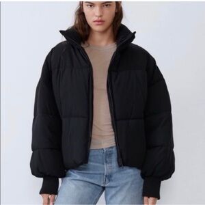 Zara Black Puffer Jacket